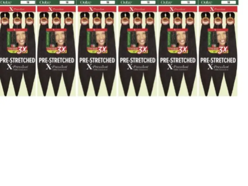 Outre Braids X-Pression Kanekalon 3X Pre Stretched Ultra Braid 32" (6 PACKS)