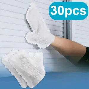 30pcs Multi-Purpose Wet and Dry Cloth Gloves, Household Cleaning Gloves, Easy Dusting, Suitable for Kitchen, Living Room, Bedroom, Car, Furniture, Window Cleaning, Cleaning Supplies