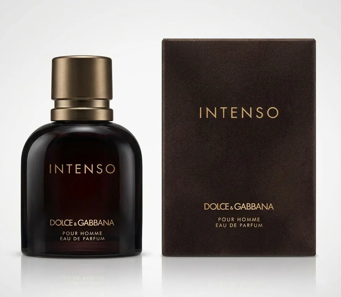 Dolce & Gabbana Intenso Eau de Parfum for Men, Adults - Hay, Amber, Aquatic, Bran Absolute Scent Notes, Fresh, Woody, And Aromatic Masculine Scent, Everyday Wear Or Evening Occasions, Lavender, Long Lasting, Aromatic Cologne, Fragrance Scent Perfume