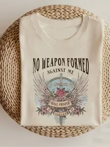 Boho Style Christian Shirt with Bible Verse, Women's Gift, Fashionable Christian T-Shirt, Religious Clothing Pattern Top, Lady Tshirt