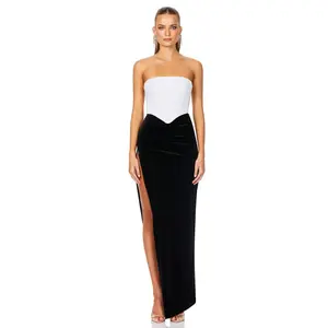 Nookie Keke Gown - White/Black