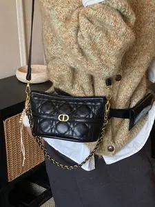 New Winter Trendy Rhombic Chain Women's Fashion Fortune Bag Versatile Shoulder Crossbody Bag, Stylish and Trendy Accessory