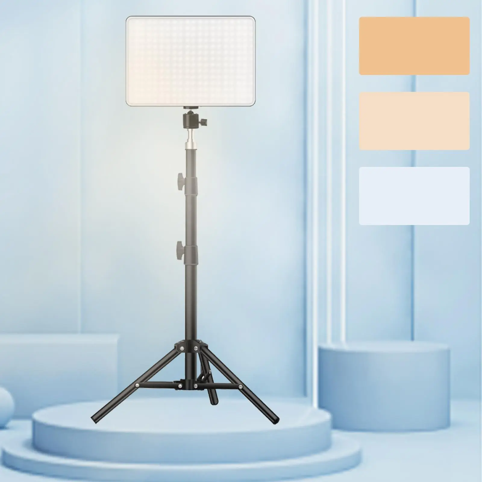 LED Video Light, Led Camera Light, Adjustable-Brightness Fill Light with Tripod Stand, USB-Powered LED Fill Light for Video Recording, Live Streaming, Makeup and Vlogging, Photography Lights