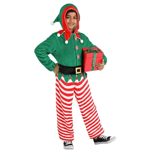 Kid's Elf Jumpsuit Costume