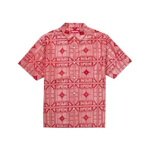 Supreme Tray Jacquard S/S Shirt Red (men) by StockX