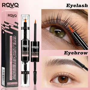 Dual-Ended Eyelash and Brow Growth Serum, Moisturizing Essence, Gentle Plant Formula, Alcohol-Free, Non-Irritating, Ideal for Lashes and Brows, Eyelash Enhancing Serum