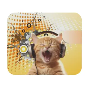 Frutiger Metro Kitty, Frutiger Aero Y2K Aesthetic 9" x 8" Mouse Pad (Rectangle)