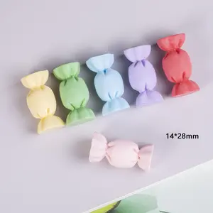 5pcs Craft Additions Resin Additions Simulation Three-Dimensional Candy Macaron Color Cream Glue Mobile Phone Case Decoration, Blind Box Toy