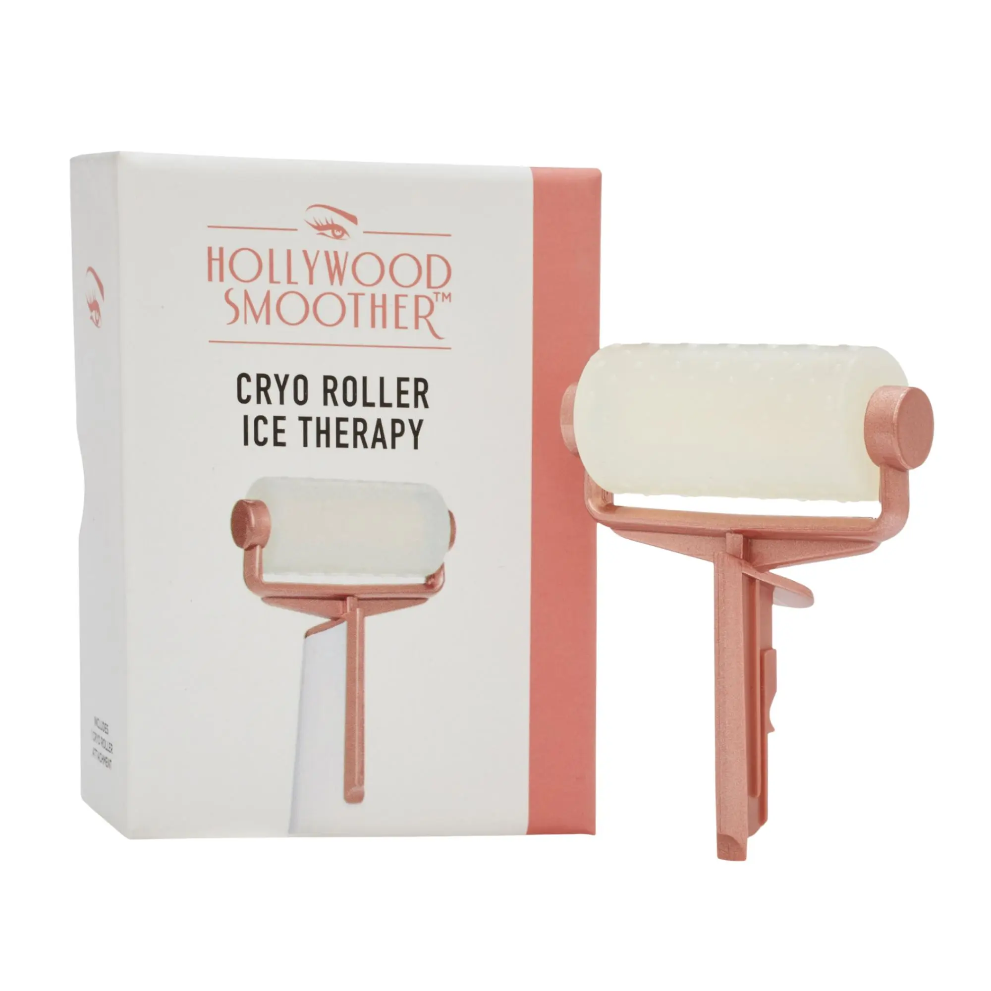 Hollywood Browzer Cryo Roller Attachment - Face Roller with Sonic Vibrations and Cooling Massage - Depuff Ice Roller For Face - Rose Gold - 1 pc