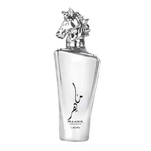 Lattafa Maahir Legacy, Aromatic Eau de Parfum for Men, 3.4FL.OZ, Citrus, Fresh Spicy, Green, Woody Amber Musky and Sweet