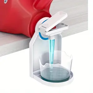 Premium Laundry Detergent Cup Storage Set - Leak-Proof Design, Fabric Softener Dispenser, Drip-Saving Valve, Ideal for Laundry & Storage