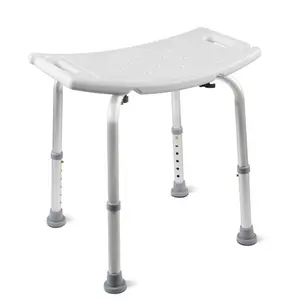 Adjustable Shower Chair with Non-Slip Suction Feet – Heavy Duty Aluminum Shower Bench for Inside Shower or Tub, Medical Bath Stool for Elderly, Disabled, Seniors, Pregnancy & Safety Support