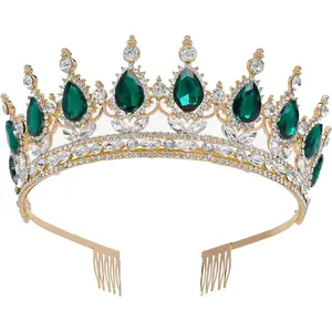 Tiara Crown for Women Crowns Princess Tiaras with Comb Royal Crown for Wedding, Christmas, Halloween, Birthda,, Prom, Anniversaries