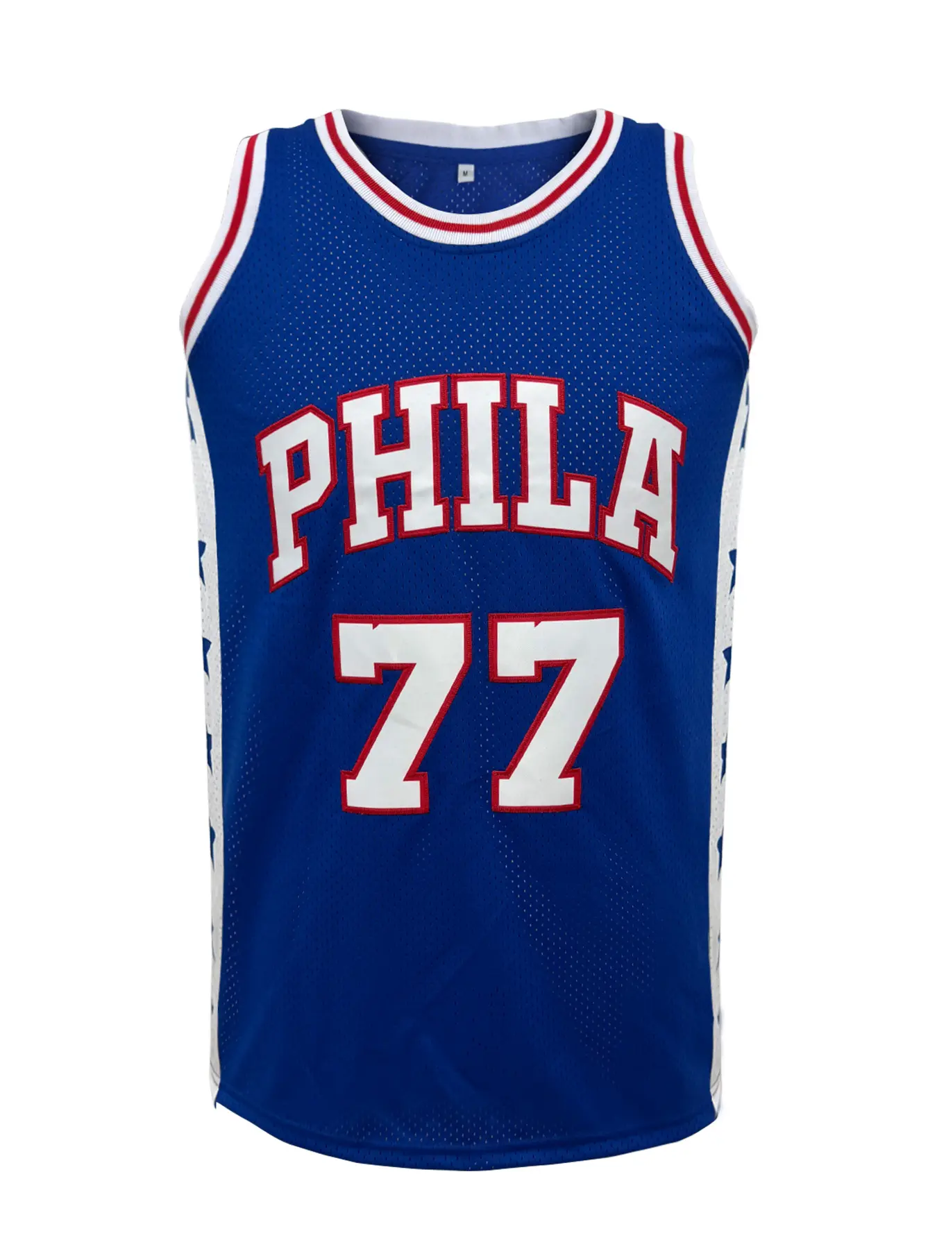 Men's Letter & Figure Embroidered Crew Neck Philadelphia 77 Basketball Jersey,Loose Casual Breathable Comfortable Sleeveless Sports Jersey for Outdoor Training,Basketball Clothing for Unisex,Basketball Shirt, Embroidery Jersey, Crewneck Jersey