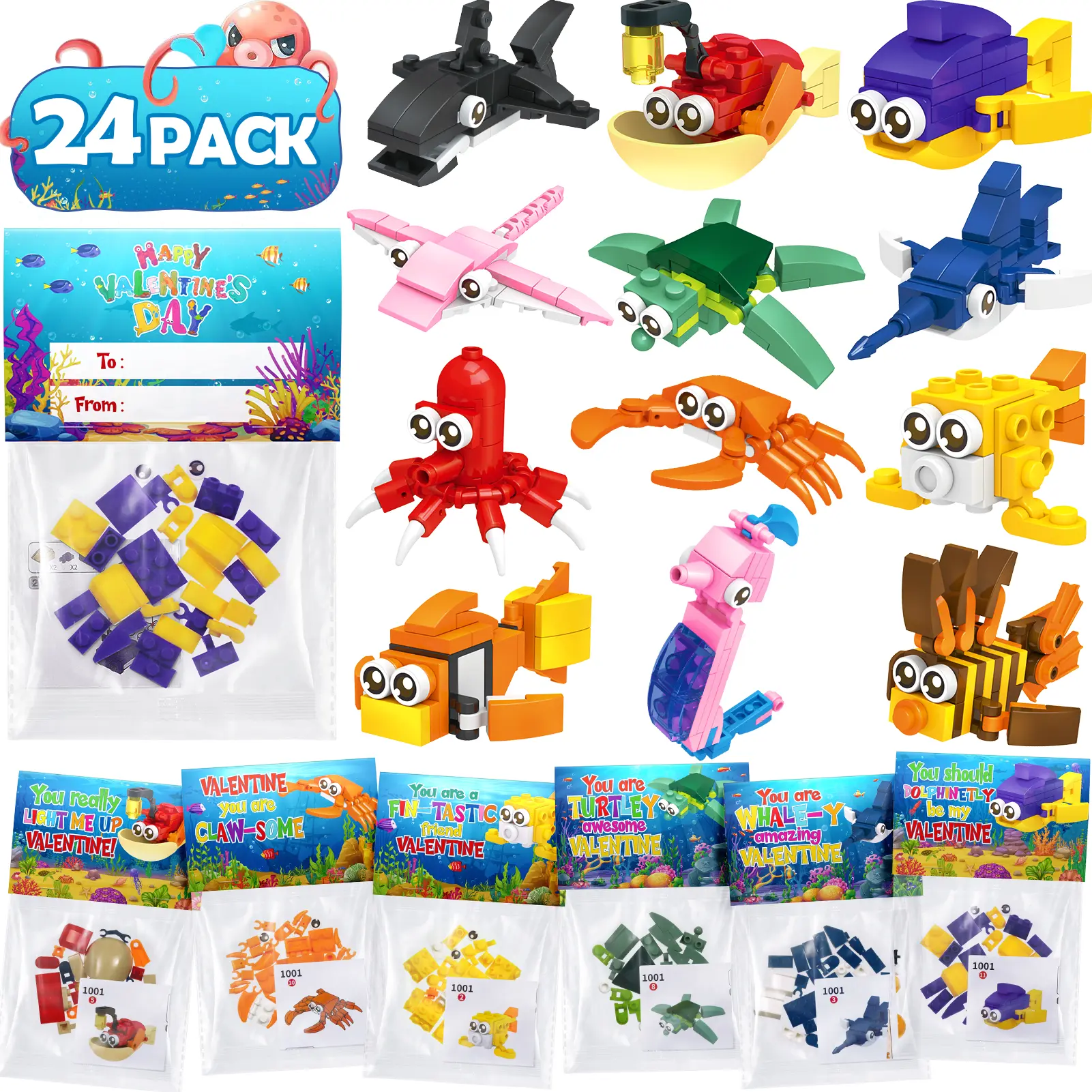 B2.Ocean Animal - 24 PCS