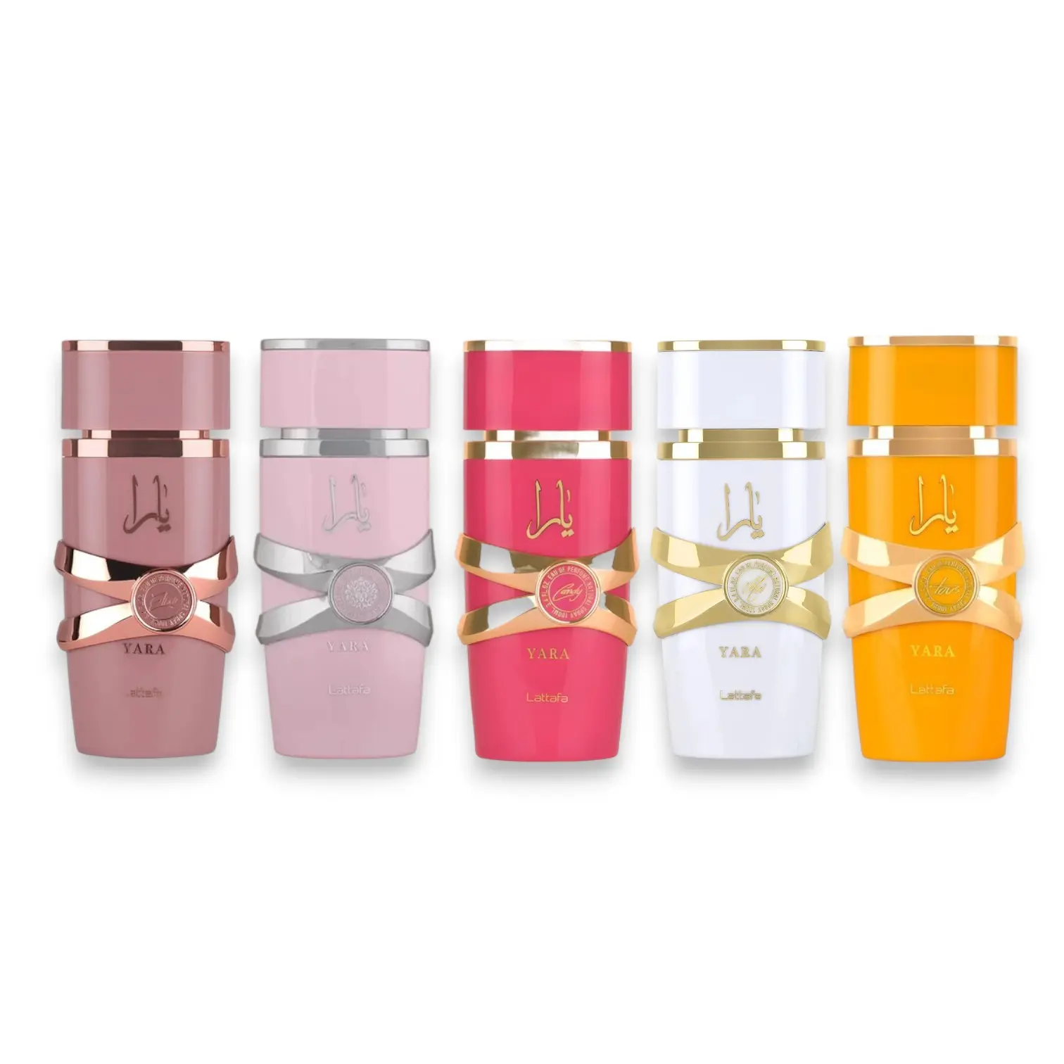 Oudlash Bundle | Lattafa | Yara + Elixir + Candy + Moi + Tous | Women's Fragrance | 100 ML | Eau De Parfum | Vanilla - Caramel & Amber