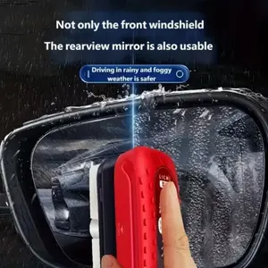 Multifunctional Anti-Fog Waterproof Windshield Wiper, Abs Resin Body with Sponge Application, Ergonomic Handle, Suitable for Car Windows, Car Windshield Cleaner