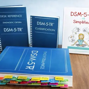 DSM-5-TR Soft Cover Desk Reference Book with Index Tabs, Classification Guide, and Simplified DSM Companion (Science & Technology Reference Book for Mental Health Professionals)