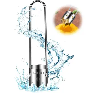 Red Bell Pepper Seed Corer & Jalapeno Corer Tool - 304 Stainless Steel, Apple Pineapple Vegetable Corer, Easy Core Remover with Anti-Slip Handle ﻿