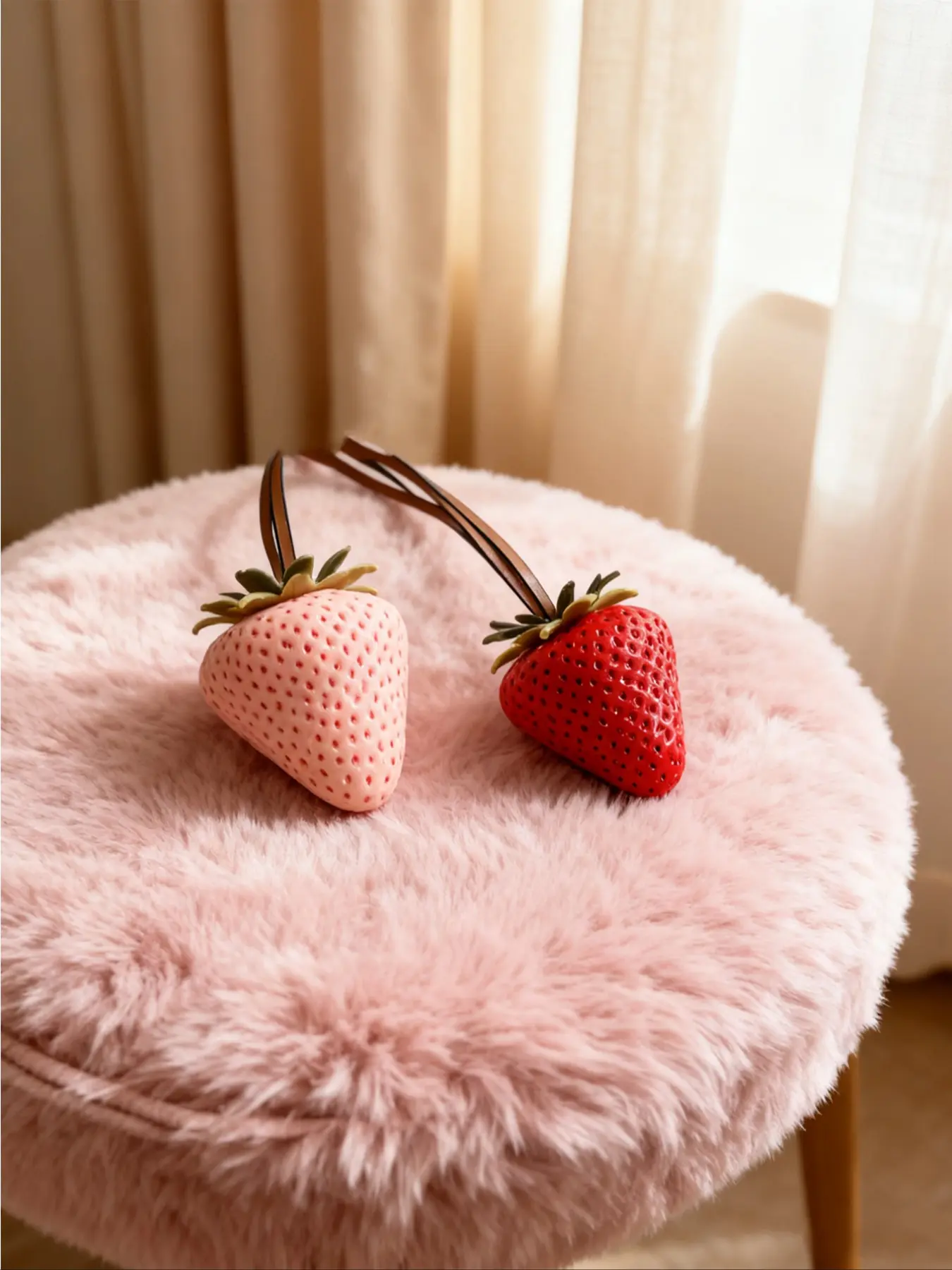 Strawberry Bag Charms, Purse Accessories Charm, Cute Purse Charms, Purse Charms For Handbags, Car Ornament, Backpack Charms, Mobile Phone Case Pendant, Purse Pendant, Fruit Keychain, Diy Decoration, Strawberry-Themed Ornaments, Lightweight And Versatile