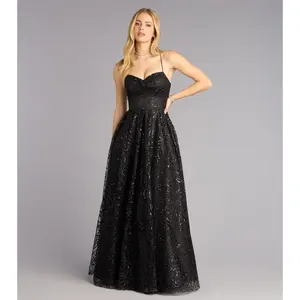 Maizie Glitter A-Line Ball Gown