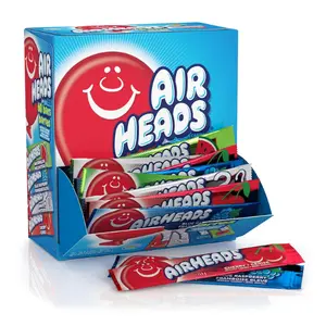 Airheads Candy Bars, Variety Bulk Box, Chewy Full Size Fruit Taffy, Gifts, Holiday, Parties, Concessions, Pantry, Non-Melting, Party, 60 Individually Wrapped Full Size Bars
