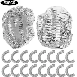 50PCS Plastic Wrap Covers, 40cm Disposable Elastic Food Covers, Stretchable to Fit Plates Up to 22cm Diameter, Dust-Proof Fresh-Keeping Covers for Home Kitchen Dining