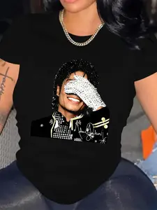 NO Rhinestones - Print Only Signature Michael Jackson Glove Graphic Tee, Michael Jackson v4 Youth Shirt, Michael Jackson King of Pop Unisex T-Shirt, Perfect Gift For Men, Women, And Kids.