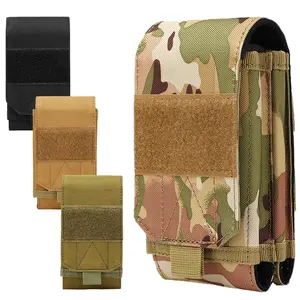 Universal Double-Layer Phone Pouch – Fits 4.0"–6.9" Smartphones, 1000D Nylon, Easy Install, for Travel & Outdoor Use