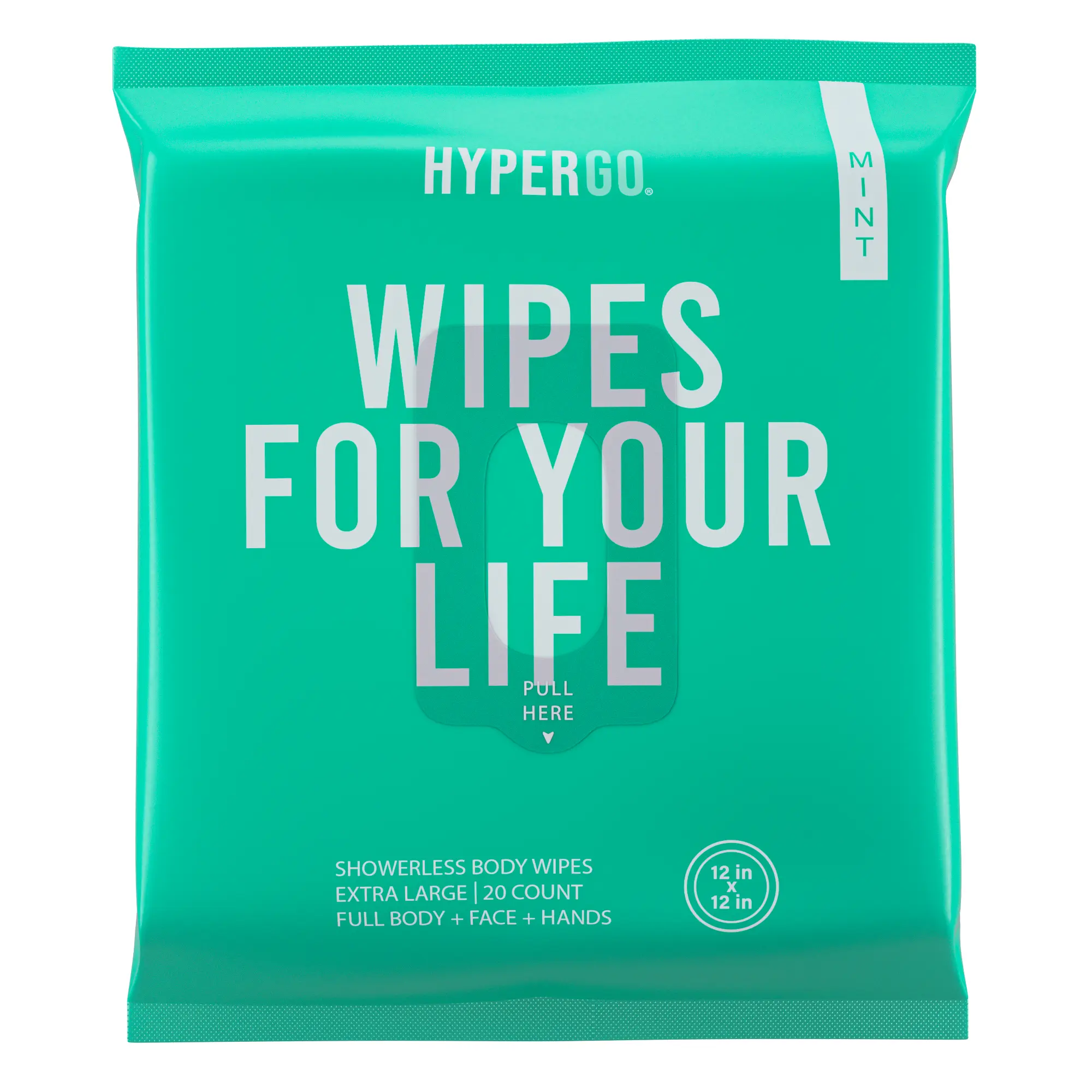 HyperGo Full Body Wipes for Gym, Travel, Camping, Post-Workout