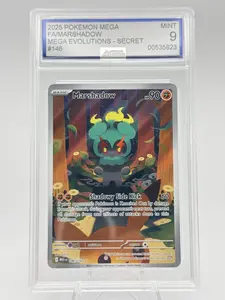 Graded AGS 9.5 Marshadow 2025 Mega Evolutions 146 Holographic Pokemon Card