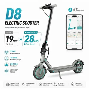 Max-Speed 19 MPH Tik Tok Shop Electric Scooter for Adults ,350W Motor Cruise Control Dual Braking Foldable Scooter Powerful Folding battery foldable commuter scooter ,Not waterproof