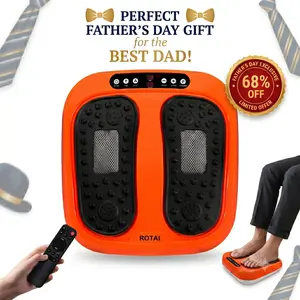 ROTAI Foot Massager Machine, Shiatsu Deep Kneading Foot Massager with Remote, Compression, Multi-Massage Modes, Auto-Off Timers, Gifts for Women Men, Summervibes