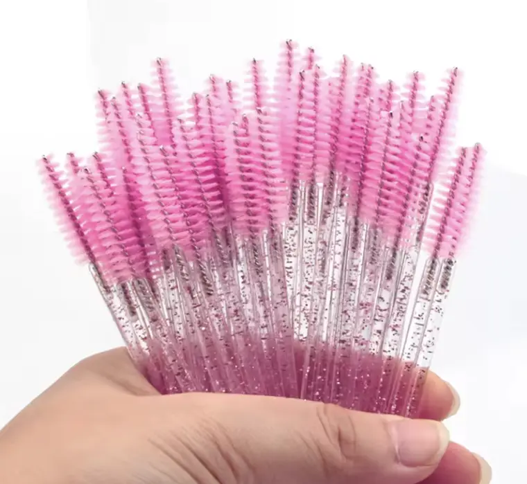 Crystal Eyelashes Brush Applicator Eyelash Brushes Plastic Mascara Wand Lashes Extension Makeup Beauty