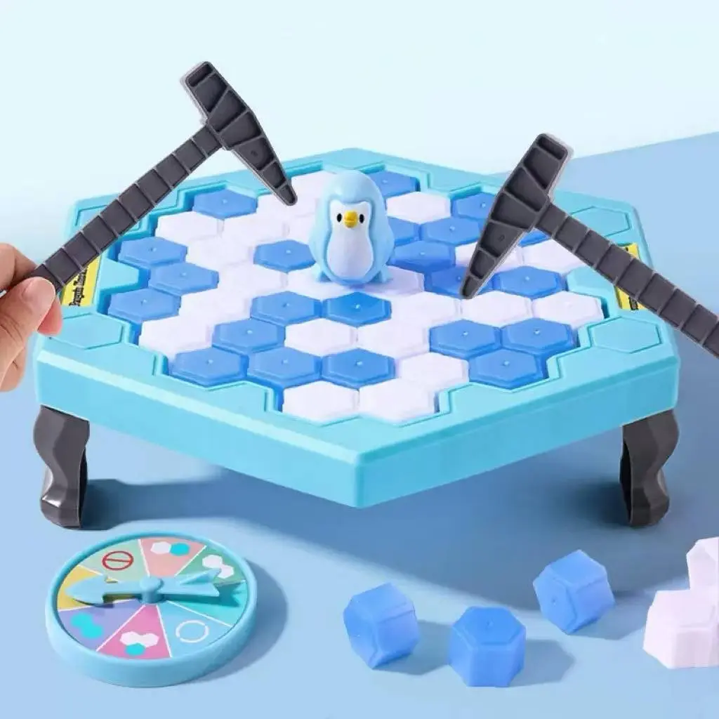 Save Penguin Ice Breaking Table Game, 1 Set Ice Breaking Board Game, Novelty Game Interactive Toy, Family Fun Game