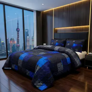 3D Ultrasonic Crafted Quilted Bedspread – Geometric Pattern, Lightweight All‑Season Coverlet, Soft Breathable Fabric, Machine‑Washable, Modern Bedding for Bed or Couch