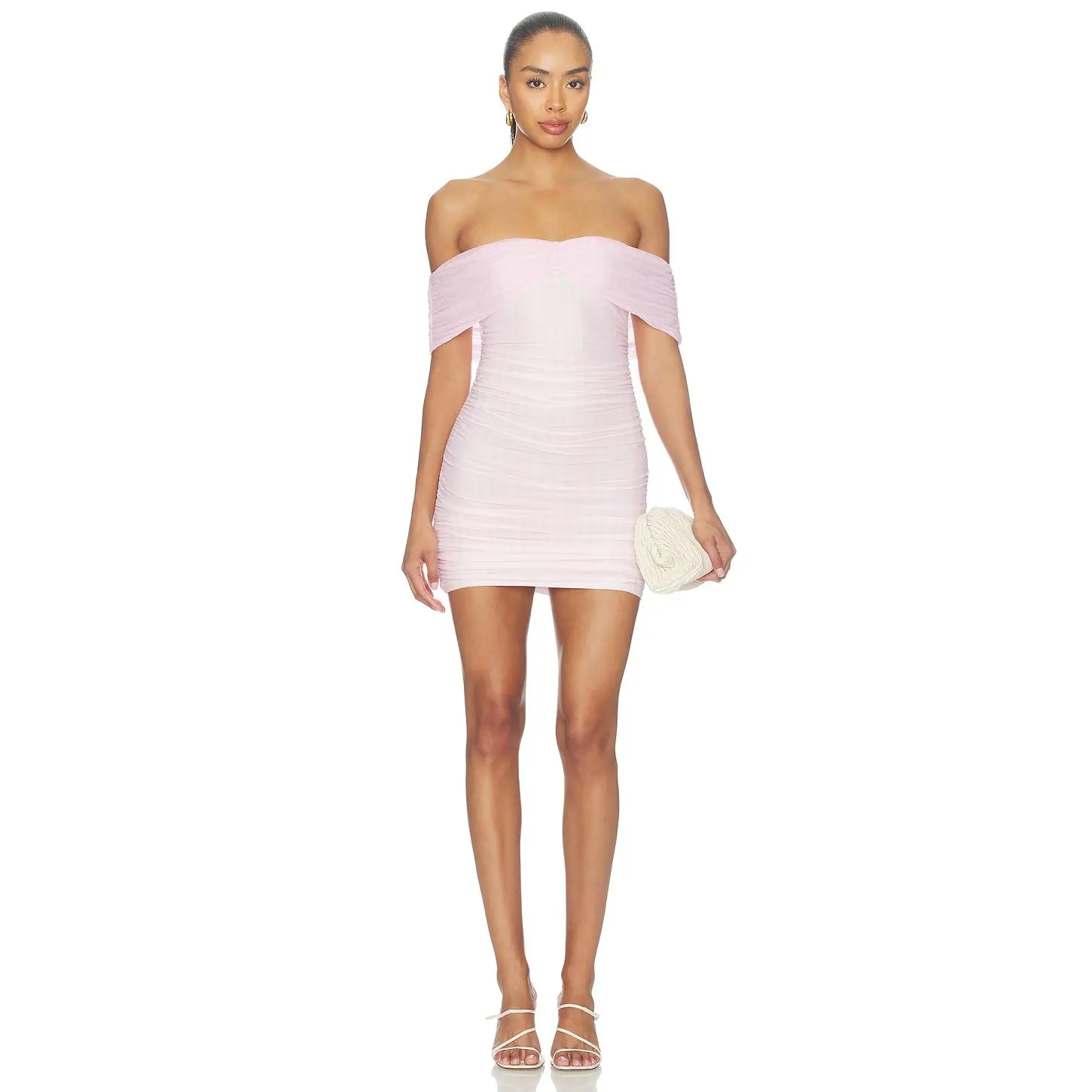 MAJORELLE Ettie Mini Dress in Pink Gingham