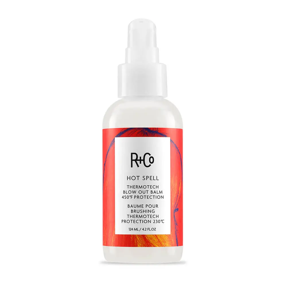 R+Co Hot Spell Thermotech Blowout Heat Protection - Smoothing Haircare - Reduce Frizz and Protect Strands for Silky, Healthy Hair Blend Eucalyptus