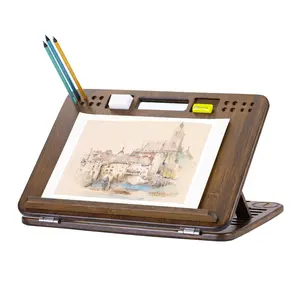 Bamboo Drawing Easel - Natural Bamboo Material, Lightweight Design, Versatile for Various Mediums