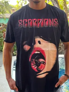 [Sale Up To 40%] Remake Scorpions band 90s Retro style Black T shirt Men Women