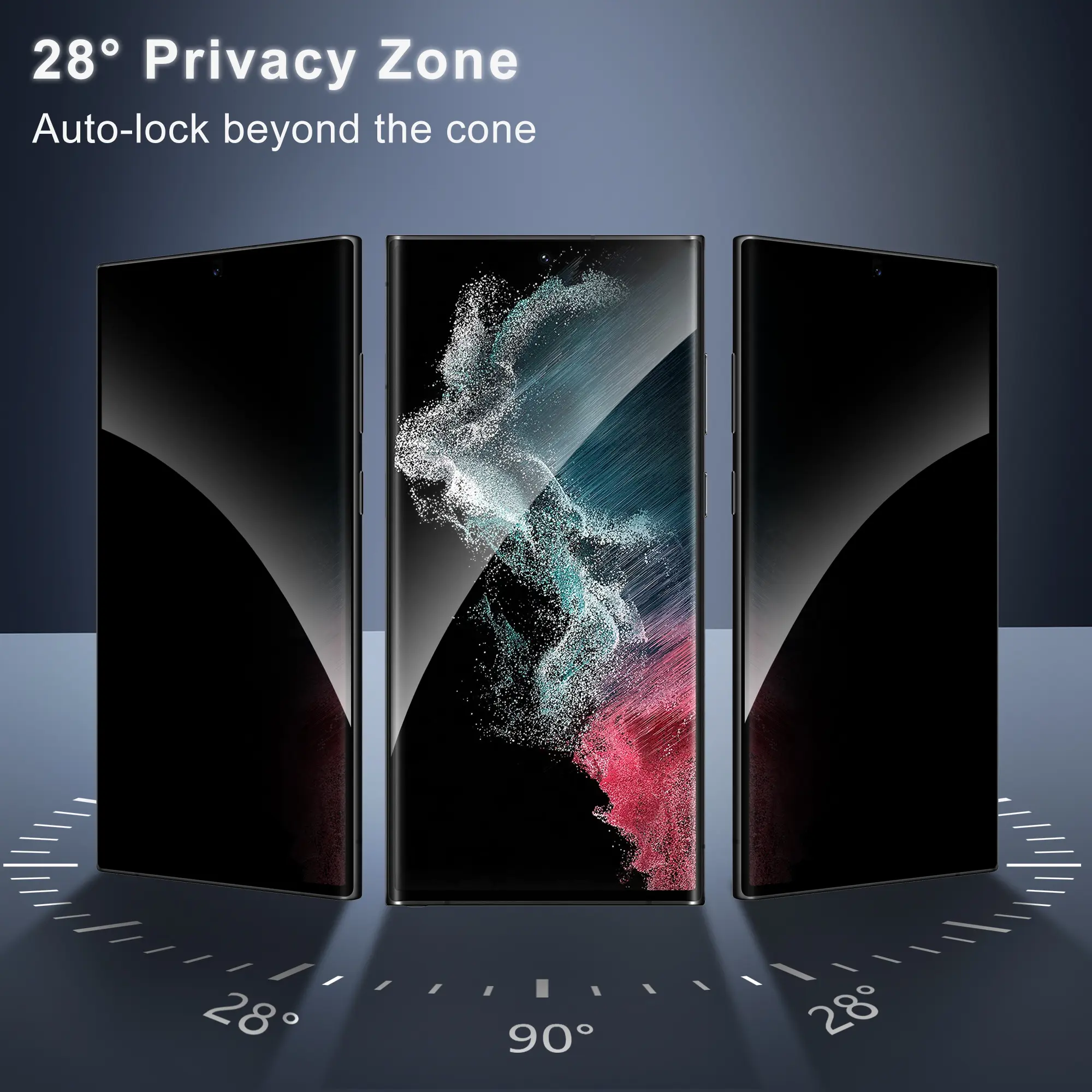 JavoYion 3 Pack for Samsung Galaxy S23 Ultra Privacy Screen Protector [Not Glass],  Fingerprint Compatible, Anti Spy,Ultra-Smooth Touch, Privacy Screen Protector for Galaxy S23 Ultra 5G