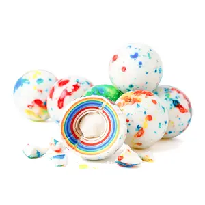 NY Spice Shop Psychedelic Jawbreakers 1 Inch Crunchy Rock Hard Long Lasting Colorful Candy Balls for Parties Snacks Time Bulk