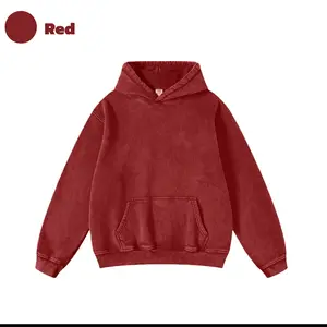 Menswear Unisex 100% Cotton Longsleeves Pullover Hoodie - Men's Tops, Kangaroo Pocket, Soft Fabric, Regular Fit, Plain Casual Style, Suitable for Outdoor Wear
