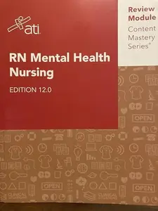 USED-RN Mental Health Nursing Edition 12.0 ATI Review Module Content Mastery Series by Honey Holman (Paperback)