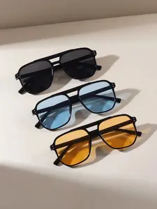 2026 New Classic Casual Pilot Frame Plastic Fashion Glasses, Unisex Travel Vacation Daily Streetwear, Outdoor Leisure Decorative Wear