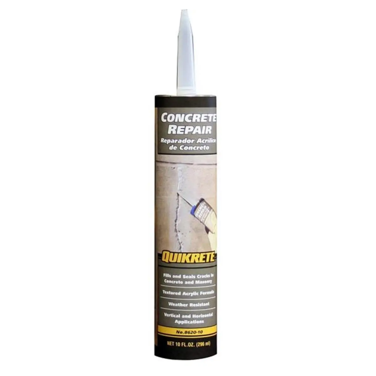 212 MAIN 10oz Acrylic Latex Concrete Repair Compound - Durable Construction-Grade for Sidewalk, Driveway, Patio Crack Repair and Masonry Wall Projects