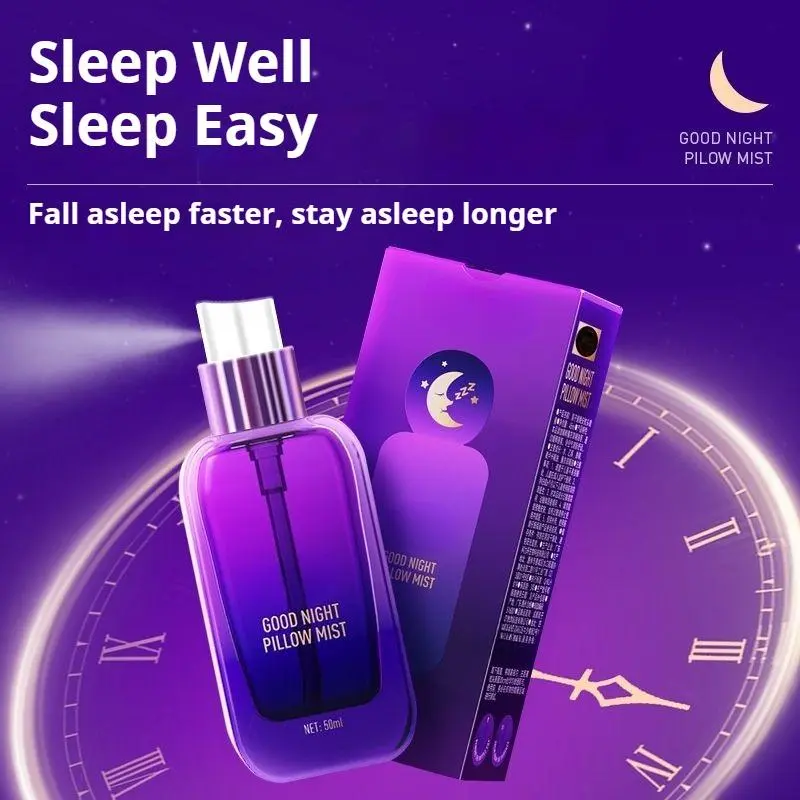 Natural Scented Lavender Sleep Spray - Plant-Based Pillow Mist, Long-lasting Fragrance, Calm Anxiety & Promote Deep Sleep | Organic Bedroom Aromatherapy, Non-GMO Stress Relief for Women & Men