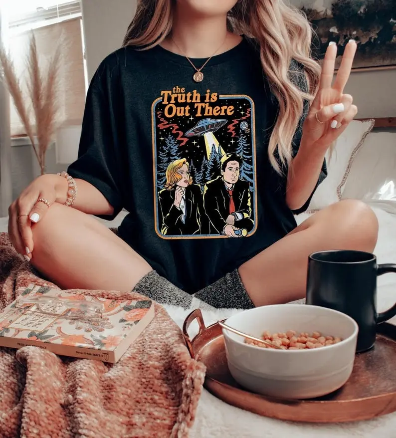 My X-Files Shirt, My X-Files Tshirt, The Files Top, The Truth Is Out There Tee, Scully And Mulder Outfit, Theory Lover Gift