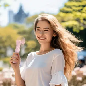 Portable Summer Personal Fan USB Rechargeable, USB Charging, Small Cute Design, Compact Size, Perfect Cooling Companion for Hot Days, Ideal Summer Accessory