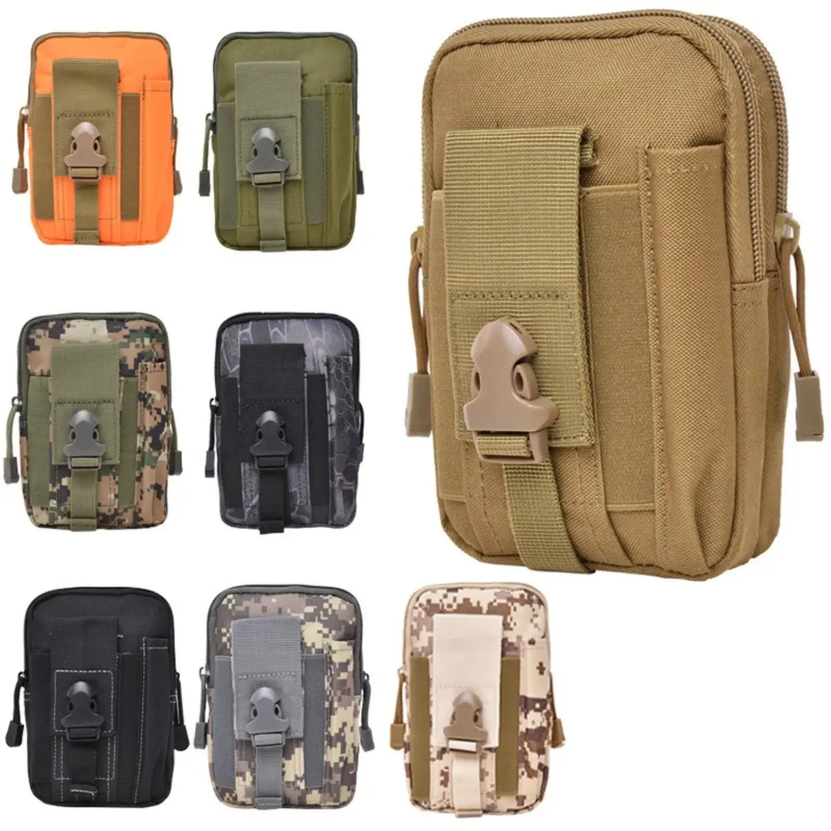 Durable 600D Nylon Tactical Waist Bag, Small Men's Accessories Pouch for Outdoor Hunting and Sports, Gear, Tactical Accessories, Athletic